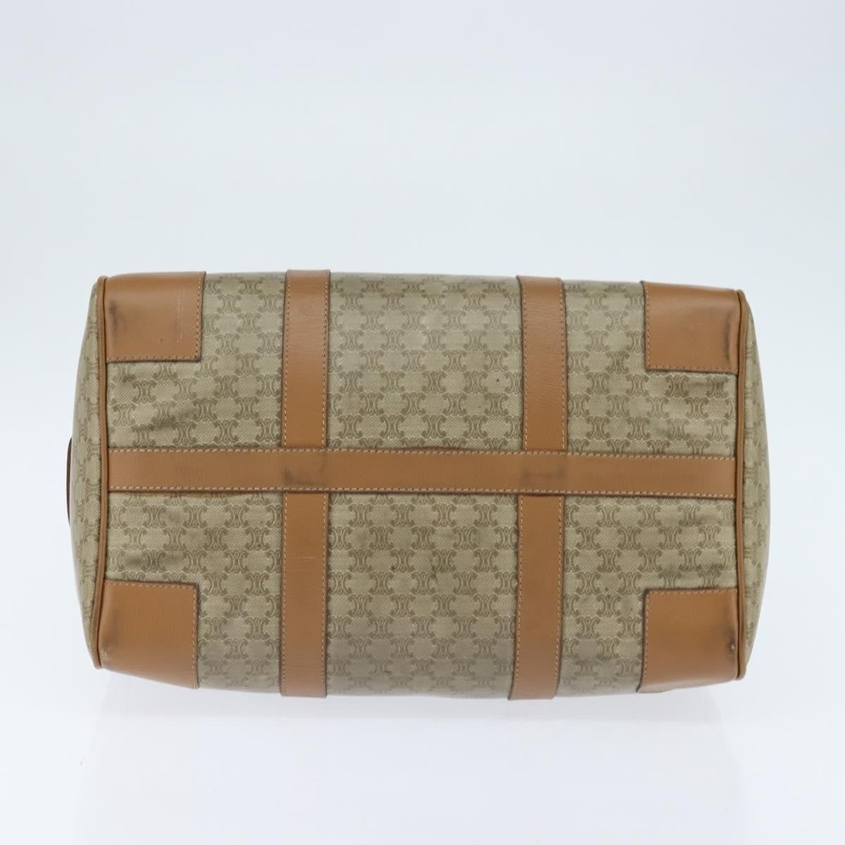 Celine Vintage Macadam Boston bag Canvas, BEIGE, CANVAS, Travel bag