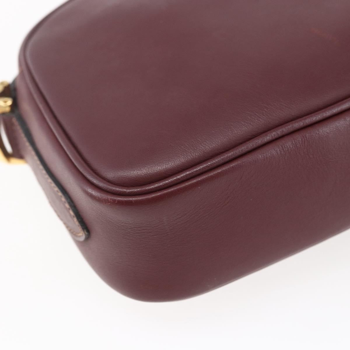 cartier Must de Cartier Shoulder Bag Leather, BURGUNDY, LEATHER, Shoulder bag