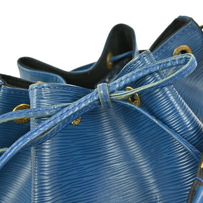 Louis Vuitton Petit Noe Handbag Epi Leather, BLUE, LEATHER, Shoulder bag