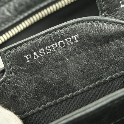 Balenciaga Giant Studs Envelope Clutch Leather, BLACK, LEATHER, Clutche & pouche