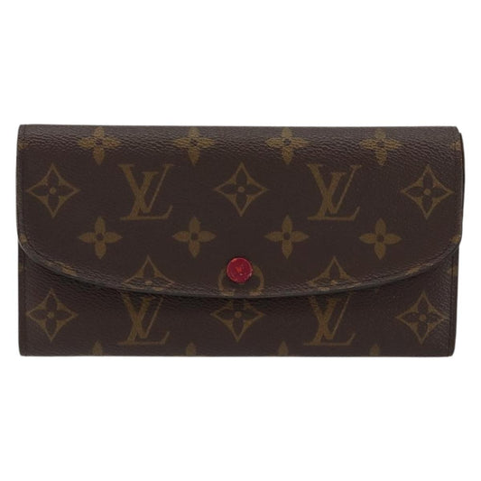 Louis Vuitton Emilie Wallet Monogram Canvas, BROWN, CANVAS, Wallets