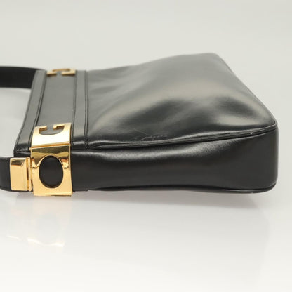 Gucci Vintage Shoulder Bag Leather, BLACK, LEATHER, Shoulder bag