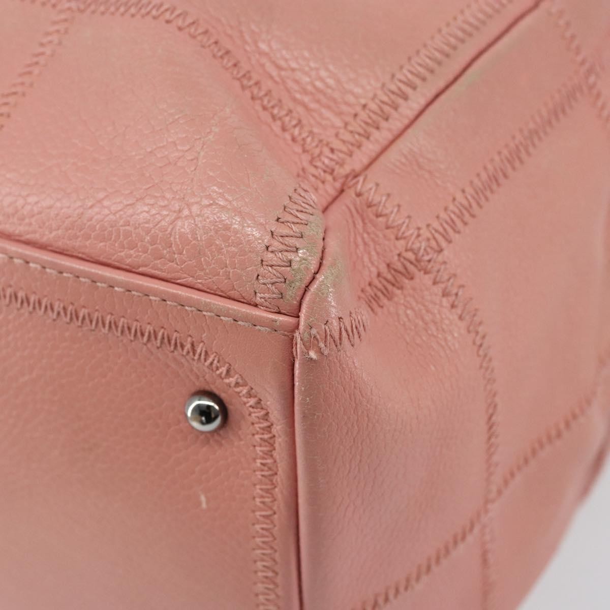 Chanel Chocolate Bar CC Bowler Bag Caviar skin, PINK, LEATHER, Handbag