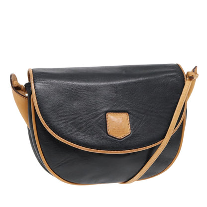 Celine Vintage Macadam Handbag vinyle, BLACK, LEATHER, Shoulder bag