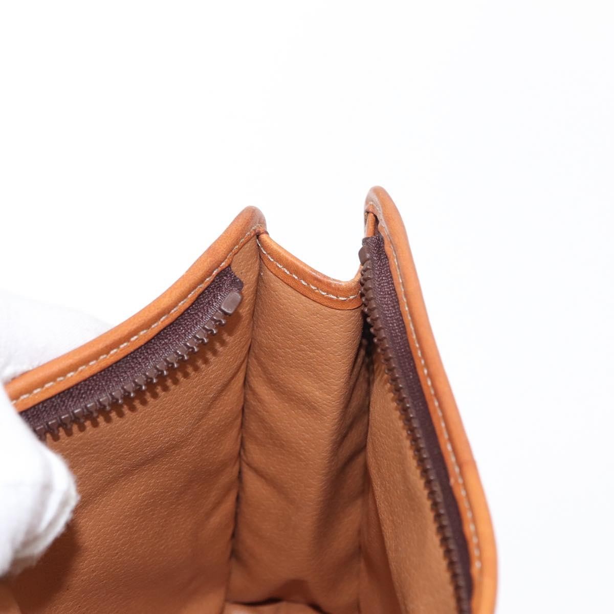 Celine Macadam Pochette Canvas and Leather, BROWN, CANVAS, Clutche & pouche