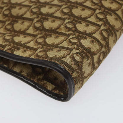 Christian Dior Vintage Trotter Shoulder Bag Canvas, BROWN, CANVAS, Shoulder bag