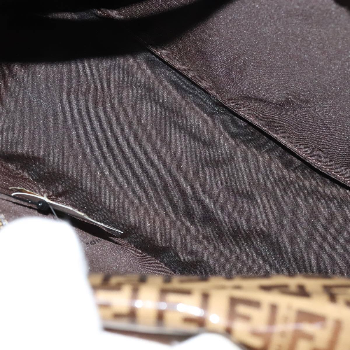 Fendi Mamma Baguette Zucca canvas, BROWN, CANVAS, Handbag