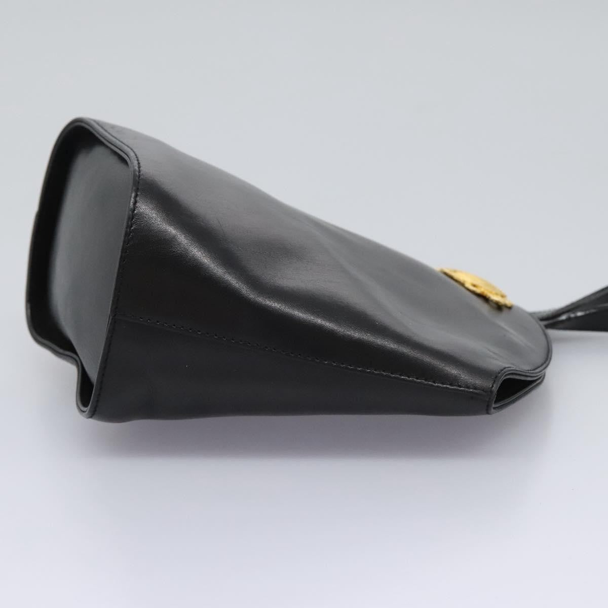 Salvatore Ferragamo Vintage Shoulder Bag Leather, BLACK, LEATHER, Shoulder bag