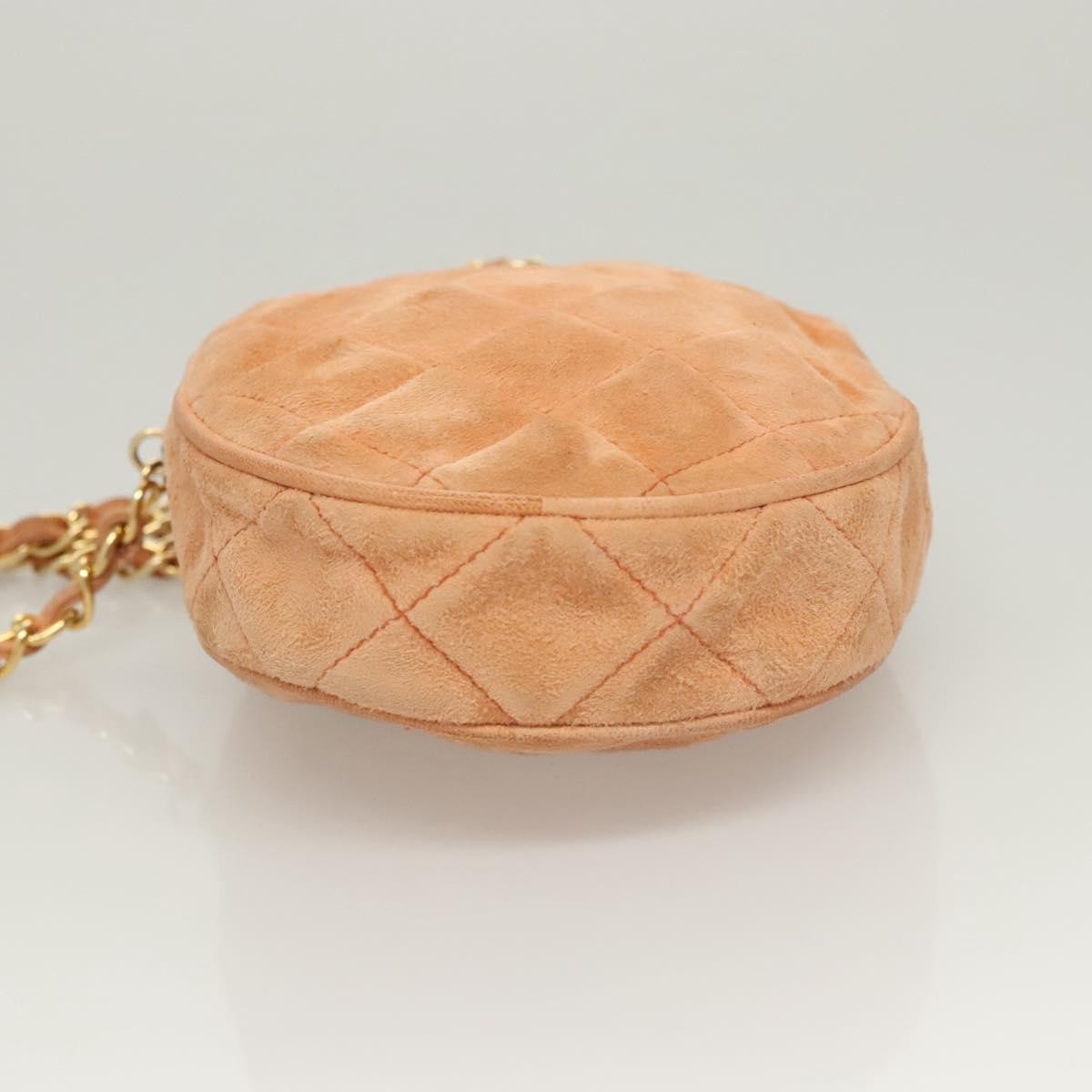 Chanel Coco Charm Wristlet Pouch Multicolor Canvas, ORANGE, SUEDE, Clutche & pouche