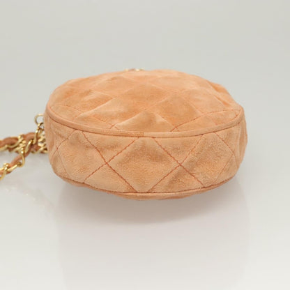 Chanel Coco Charm Wristlet Pouch Multicolor Canvas, ORANGE, SUEDE, Clutche & pouche