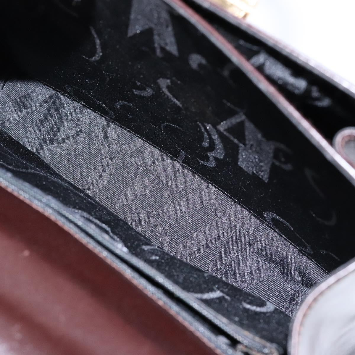 Salvatore Ferragamo Gancini Convertible Top Handle Bag Leather, BROWN, LEATHER, Handbag