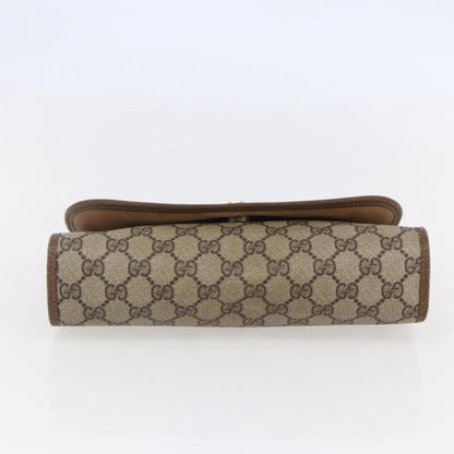Gucci Sherry line pouch Canvas, BEIGE, PVC, Clutche & pouche