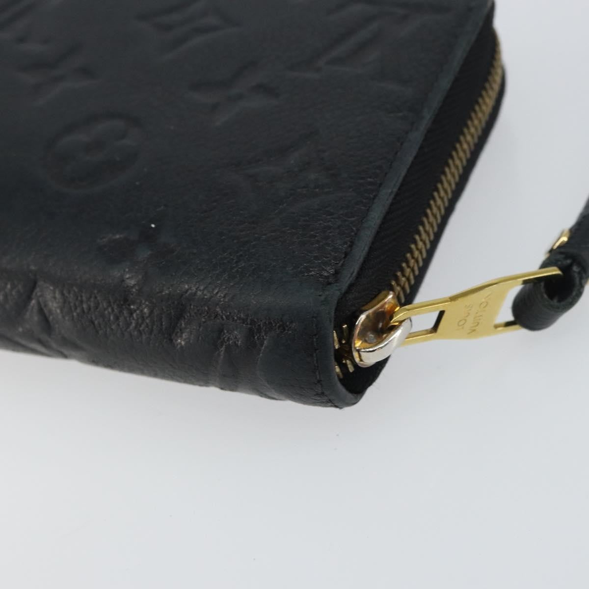 Louis Vuitton Zippy Wallet NM Leather Empreinte, BLACK, LEATHER, Wallets