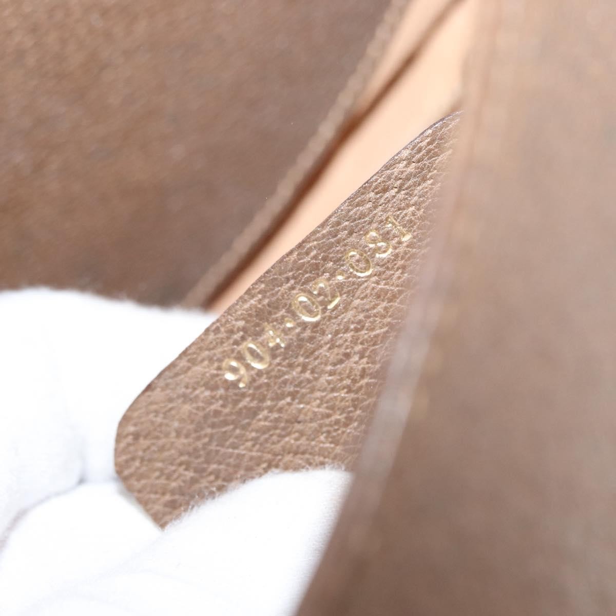 Gucci Vintage Open Shoulder Bag (Outlet) GG Canvas with Leather, BEIGE, PVC, Shoulder bag