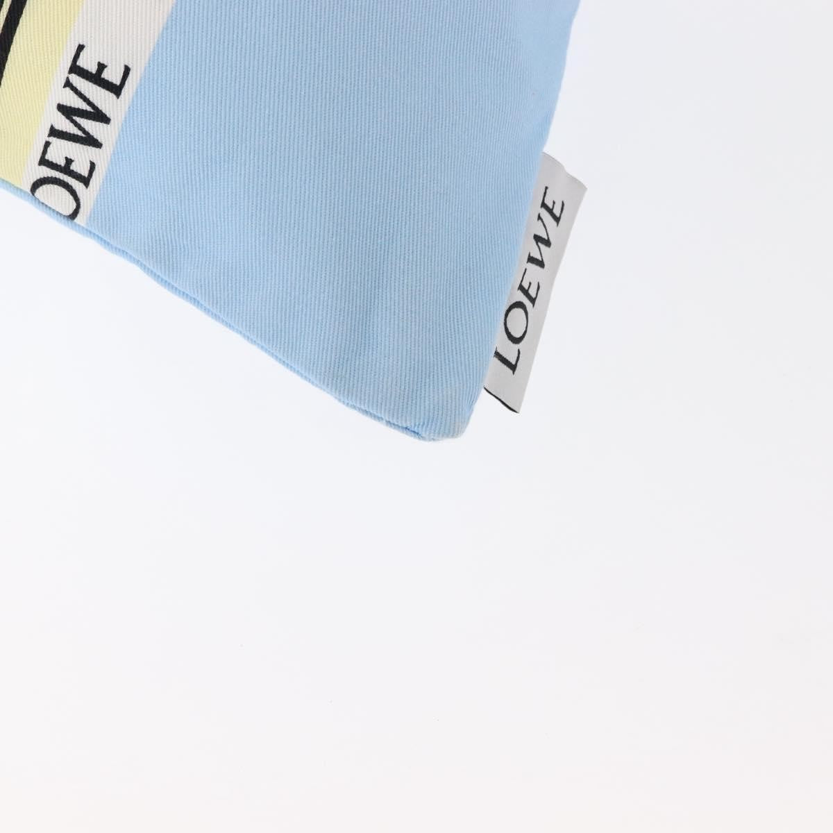 Loewe Drawstring Pouch Printed Canvas, BLUE, CANVAS, Bag