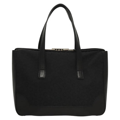 Celine C Macadam Handbag Canvas, BLACK, CANVAS, Handbag