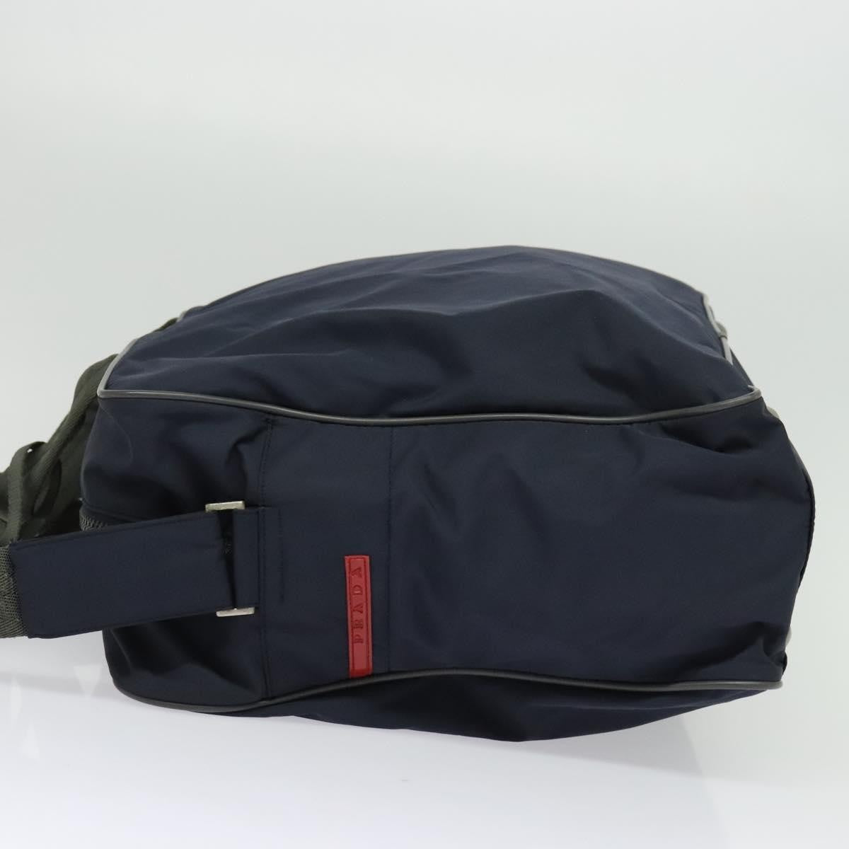 Prada Travel Boston Bag Nylon, NAVY, NYLON, Travel bag