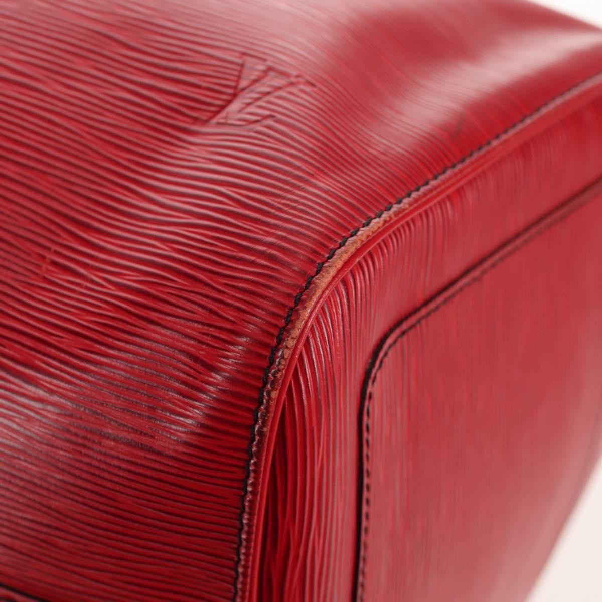 Louis Vuitton Keepall Bag Epi Leather, RED, LEATHER, Travel bag