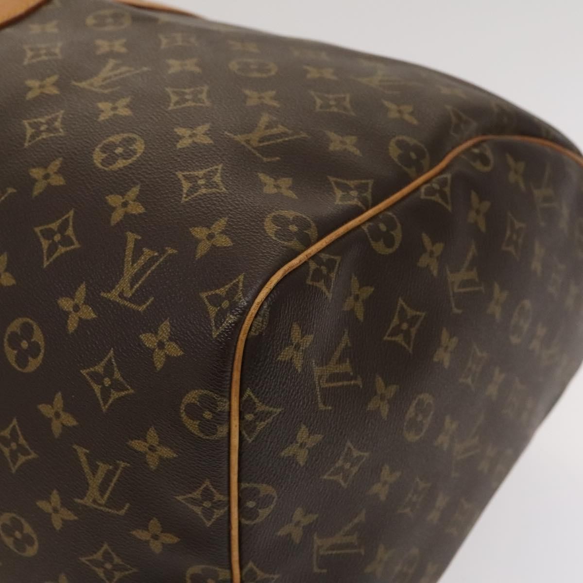 Louis Vuitton Keepall Bag Monogram Canvas, BROWN, CANVAS, Travel bag