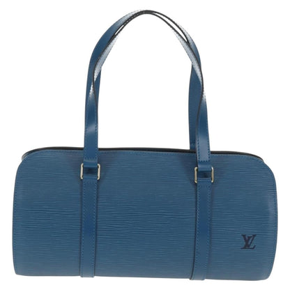 Louis Vuitton Soufflot Handbag Epi Leather, BLUE, LEATHER, Handbag