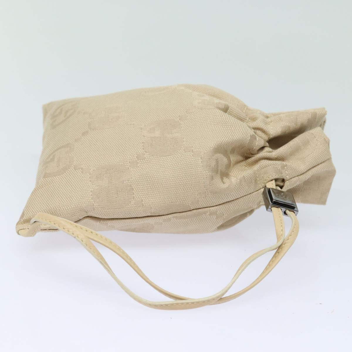 Gucci GG canvas pouch Canvas, BEIGE, CANVAS, Clutche & pouche