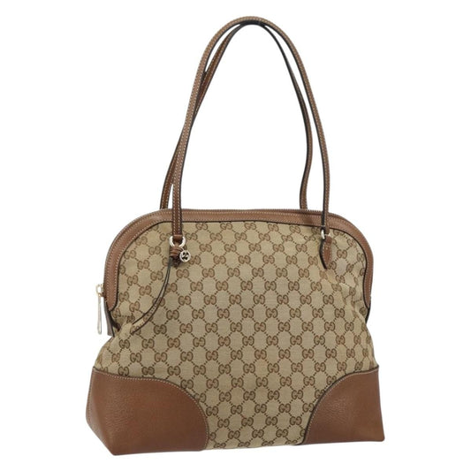 Gucci Bree Dome Tote GG Canvas with Leather, BEIGE, CANVAS, Tote bag