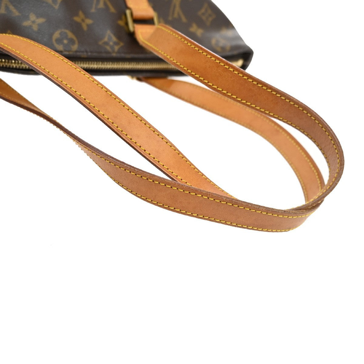 Louis Vuitton Cabas Mezzo Monogram Canvas, BROWN, CANVAS, Tote bag