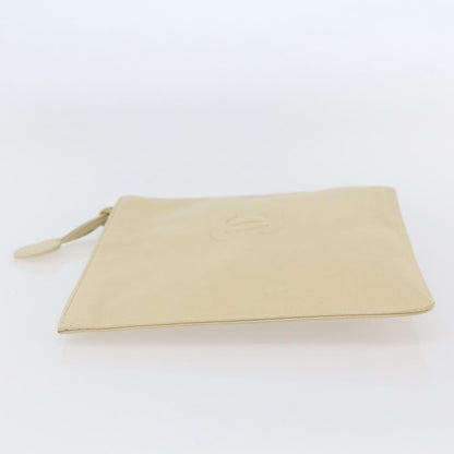 Chanel CC Pochette Quilted Caviar, BEIGE, LEATHER, Clutche & pouche