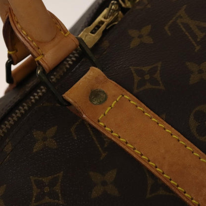 Louis Vuitton Keepall Bag Monogram Canvas, BROWN, CANVAS, Travel bag