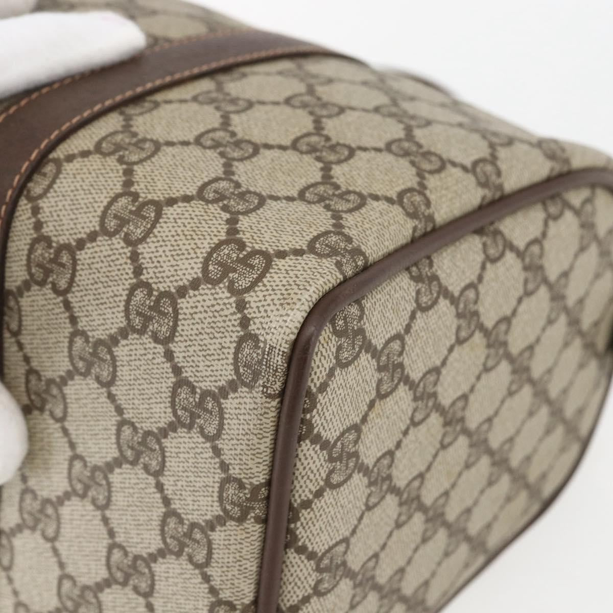 Gucci Vintage Interlocking G Boston Bag GG Coated Canvas, BEIGE, PVC, Travel bag