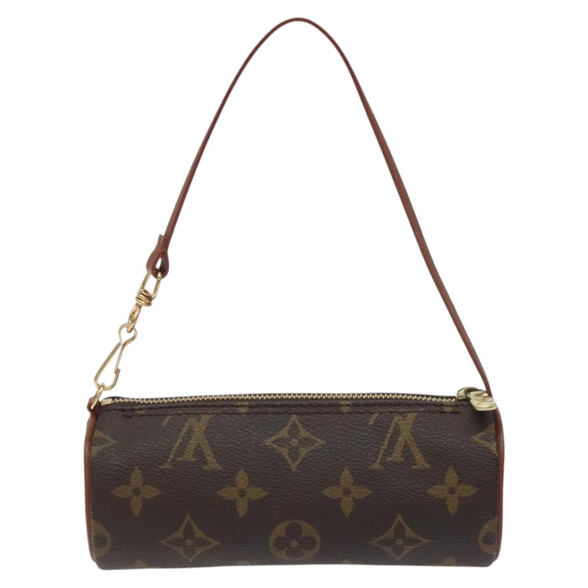 Louis Vuitton Papillon Pochette Monogram Canvas, BROWN, CANVAS, Clutche & pouche