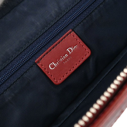 Christian Dior Vintage Trotter Zip Tote Diorissimo Canvas, NAVY, CANVAS, Tote bag