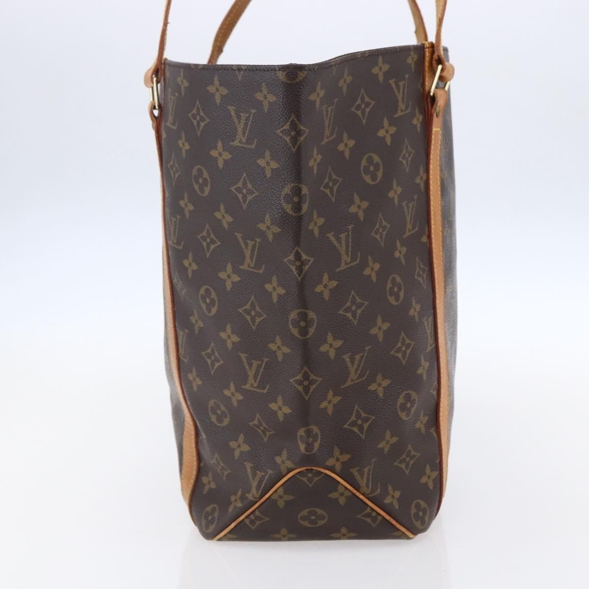 Louis Vuitton Shopping Sac Handbag Monogram Canvas, BROWN, CANVAS, Tote bag