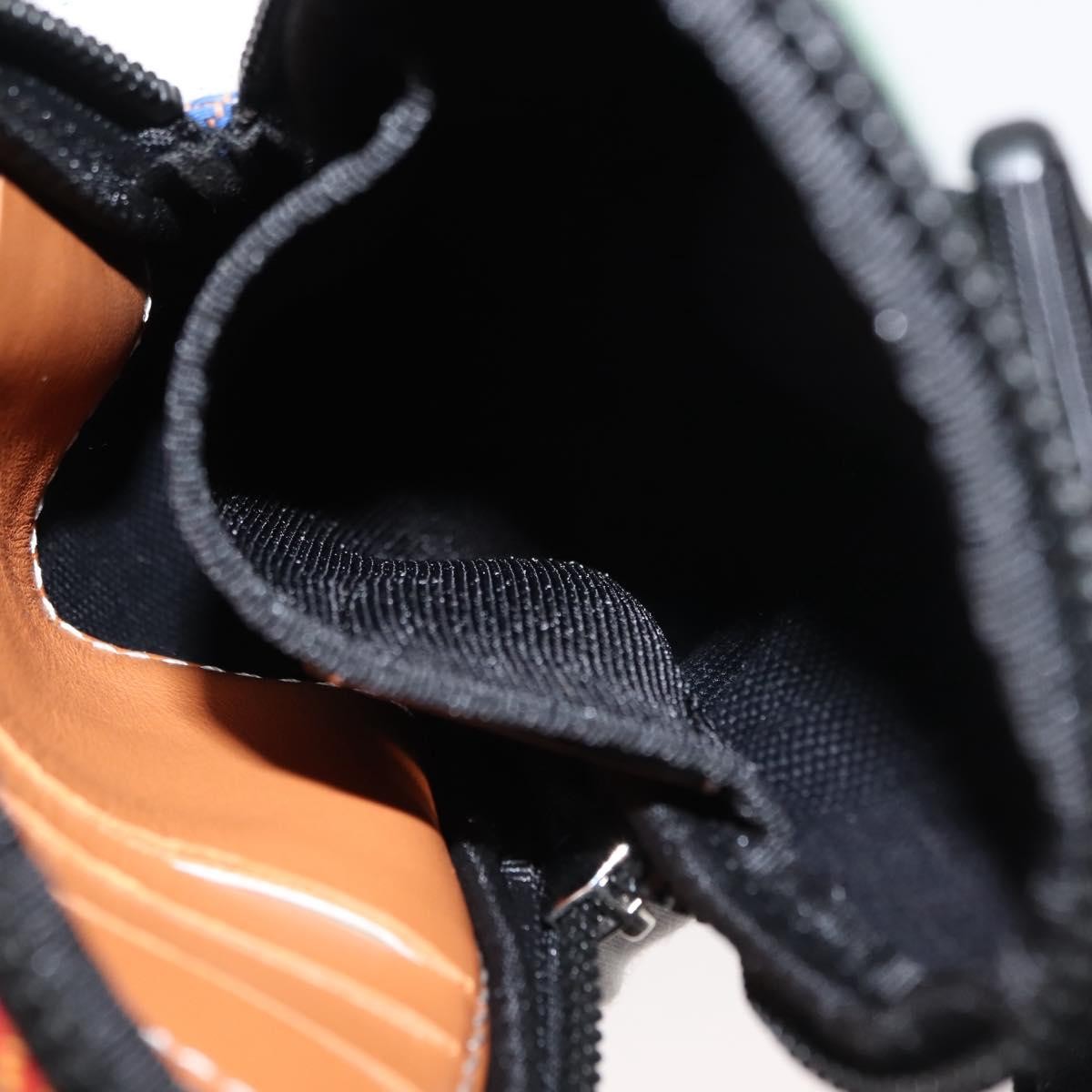 Loewe Eye/Loewe/Nature Zip Neck Pouch Canvas with Applique, MULTICOLOUR, CANVAS, Clutche & pouche