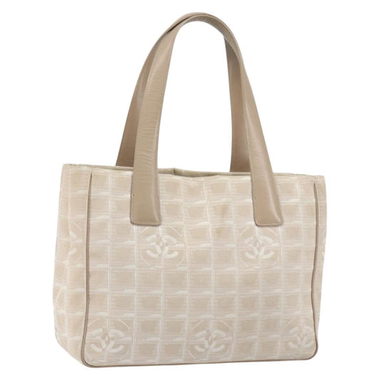 Chanel Travel Line Tote Nylon, BEIGE, NYLON, Tote bag