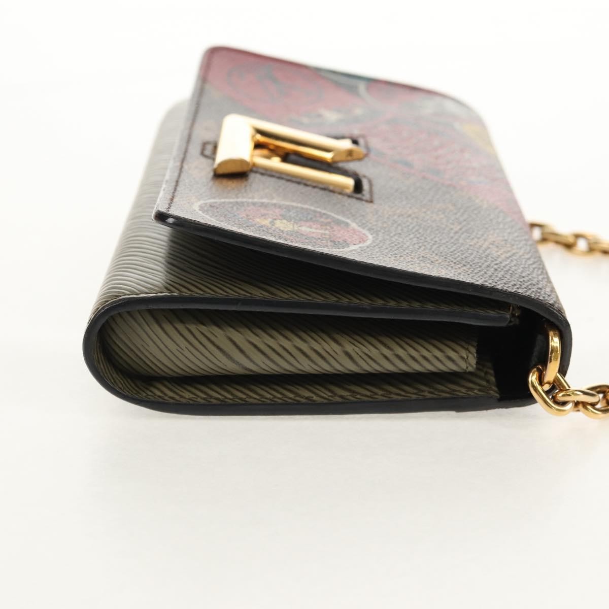 Louis Vuitton Twist Chain Wallet Limited Edition Kabuki Stickers Monogram Canvas, MULTICOLOUR, CANVAS, Clutche & pouche