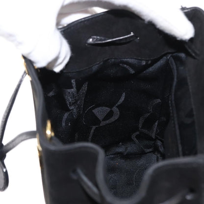 Salvatore Ferragamo Gancini Backpack Suede, BLACK, SUEDE, Backpack