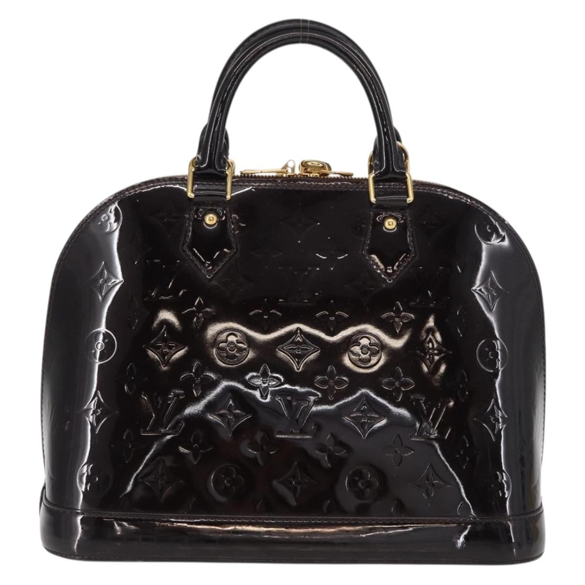 Louis Vuitton Alma Handbag Patent Leather, PURPLE, PATENT_LEATHER, Handbag