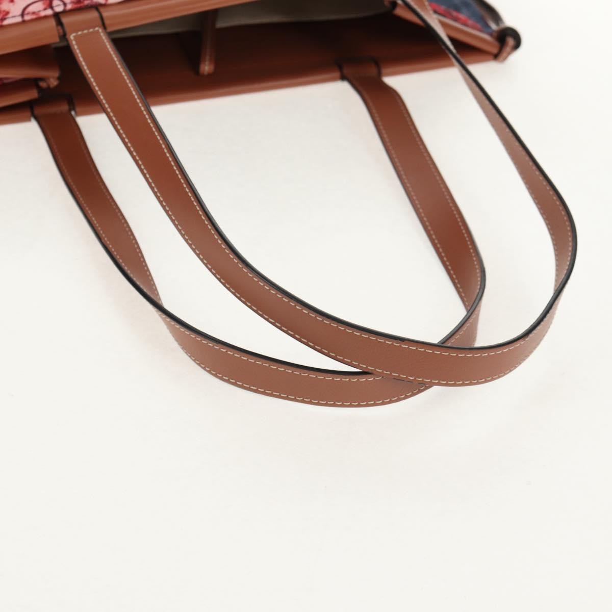 Loewe Paula's Ibiza Cushion Tote Printed Canvas, RED, CANVAS, Tote bag