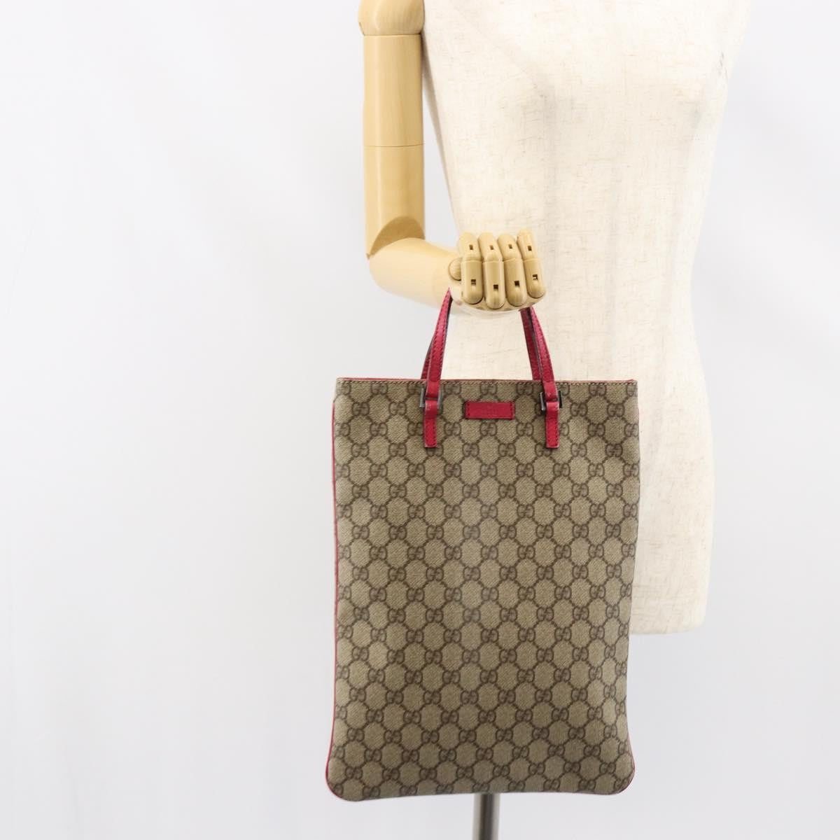 Gucci Joy Plus Flat Tote GG Coated Canvas, BEIGE, PVC, Tote bag