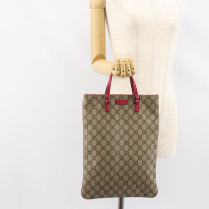 Gucci Joy Plus Flat Tote GG Coated Canvas, BEIGE, PVC, Tote bag