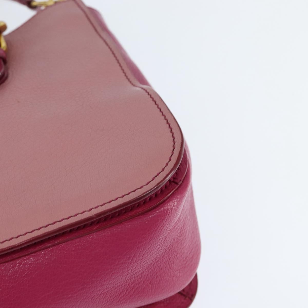 Miu Miu Madras Convertible Lock Tote Leather, PINK, LEATHER, Handbag