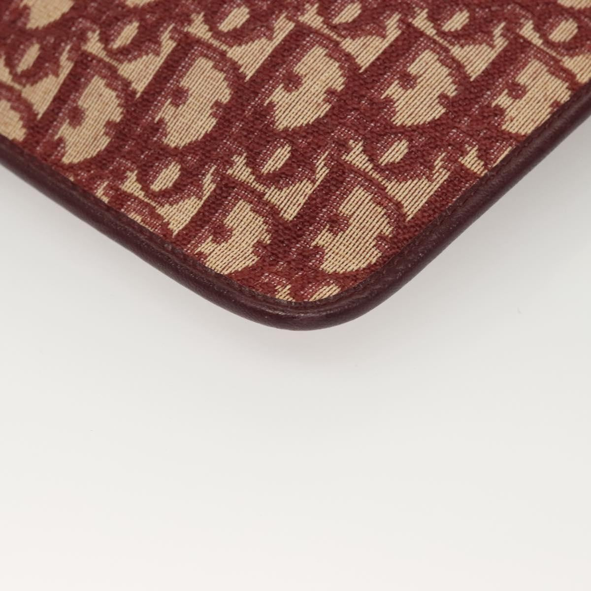 Christian Dior Vintage Trotter Shoulder Bag Canvas, RED, CANVAS, Shoulder bag