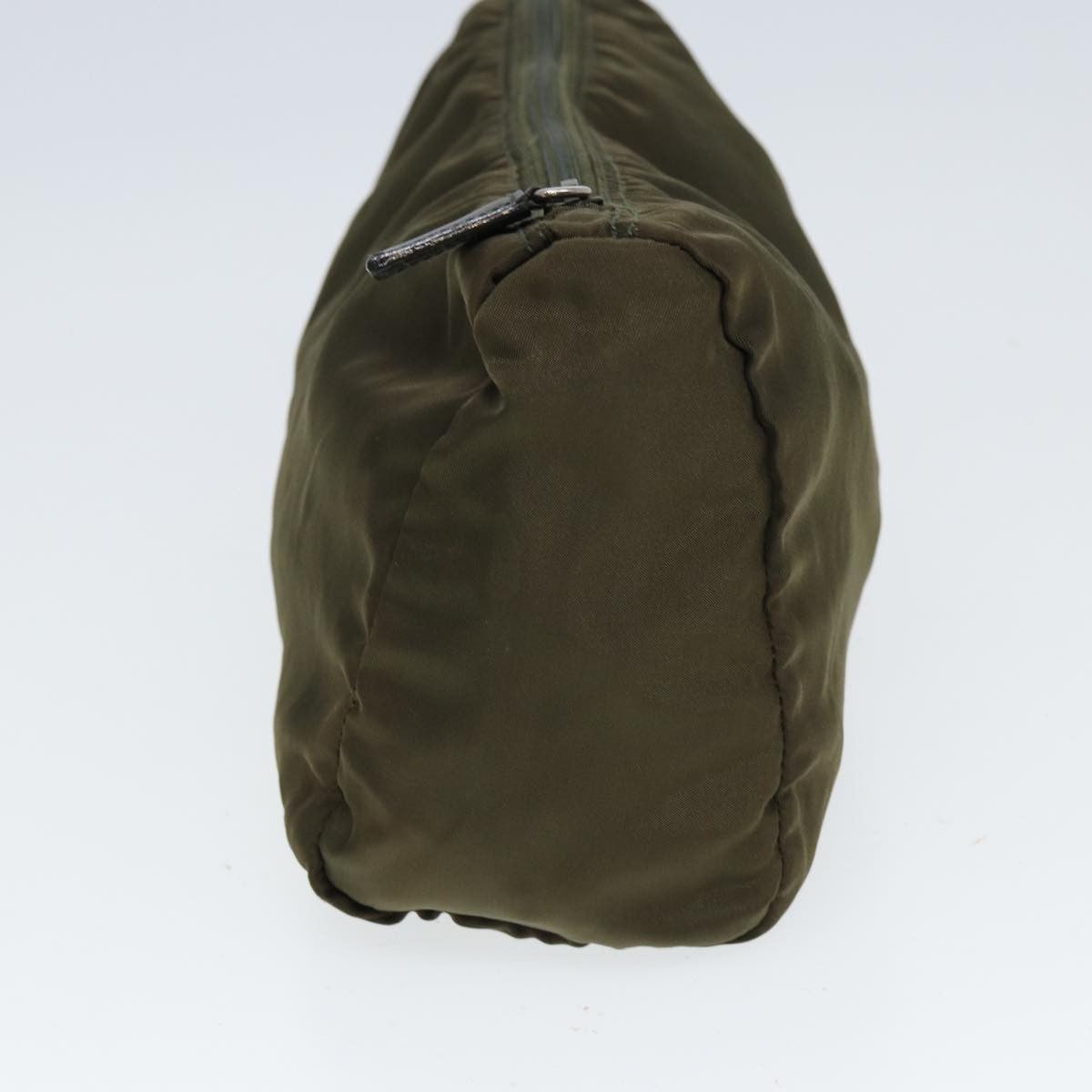 Prada Zip Around Pouch Tessuto, KHAKI, NYLON, Clutche & pouche