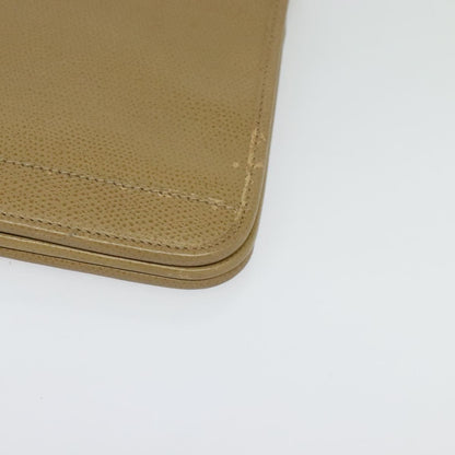 Christian Dior Vintage Chain Flap Shoulder Bag Leather, BEIGE, LEATHER, Shoulder bag