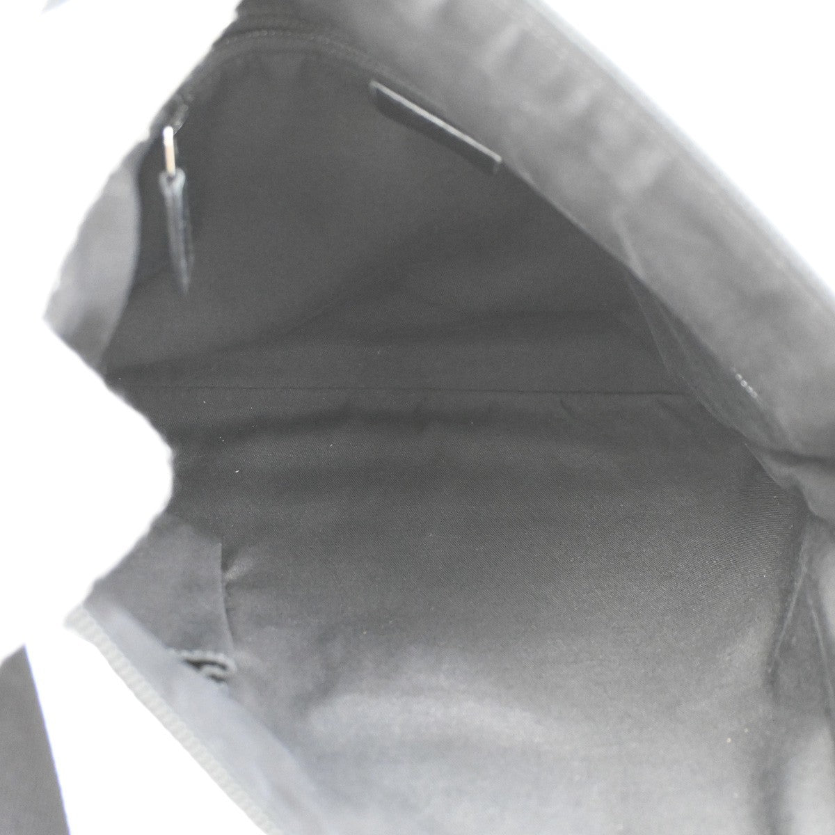 Gucci Zip Messenger Bag GG Canvas with Perforated Leather, BLACK, CANVAS, Shoulder bag