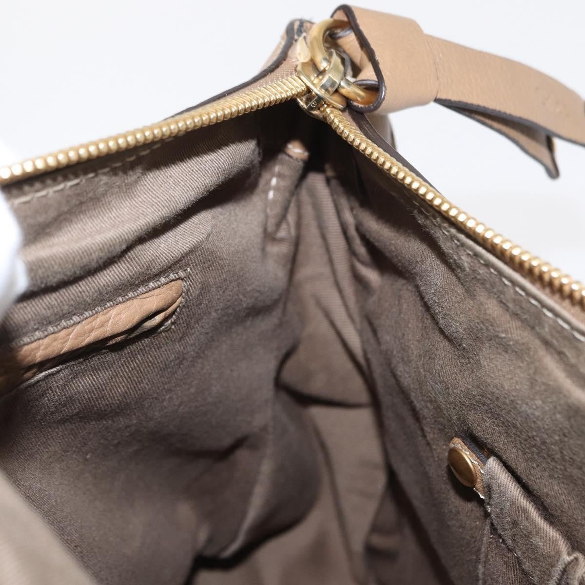 Chloe Marcie Satchel Leather, BEIGE, LEATHER, Handbag