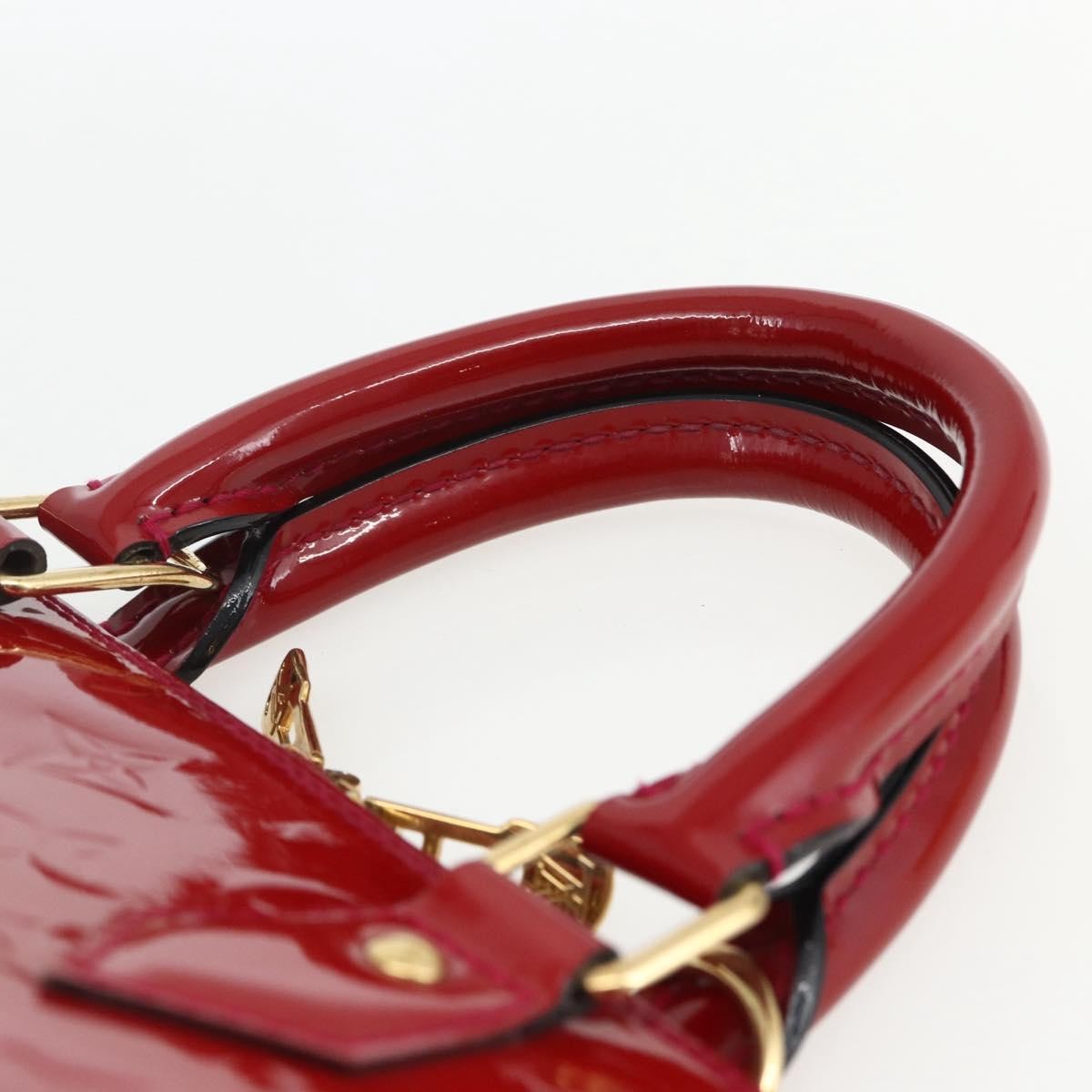 Louis Vuitton Alma Handbag Patent Leather, RED, PATENT_LEATHER, Handbag