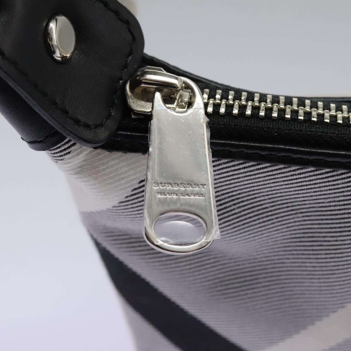 Burberry Nova check Pochette Nylon, GRAY, CANVAS, Clutche & pouche