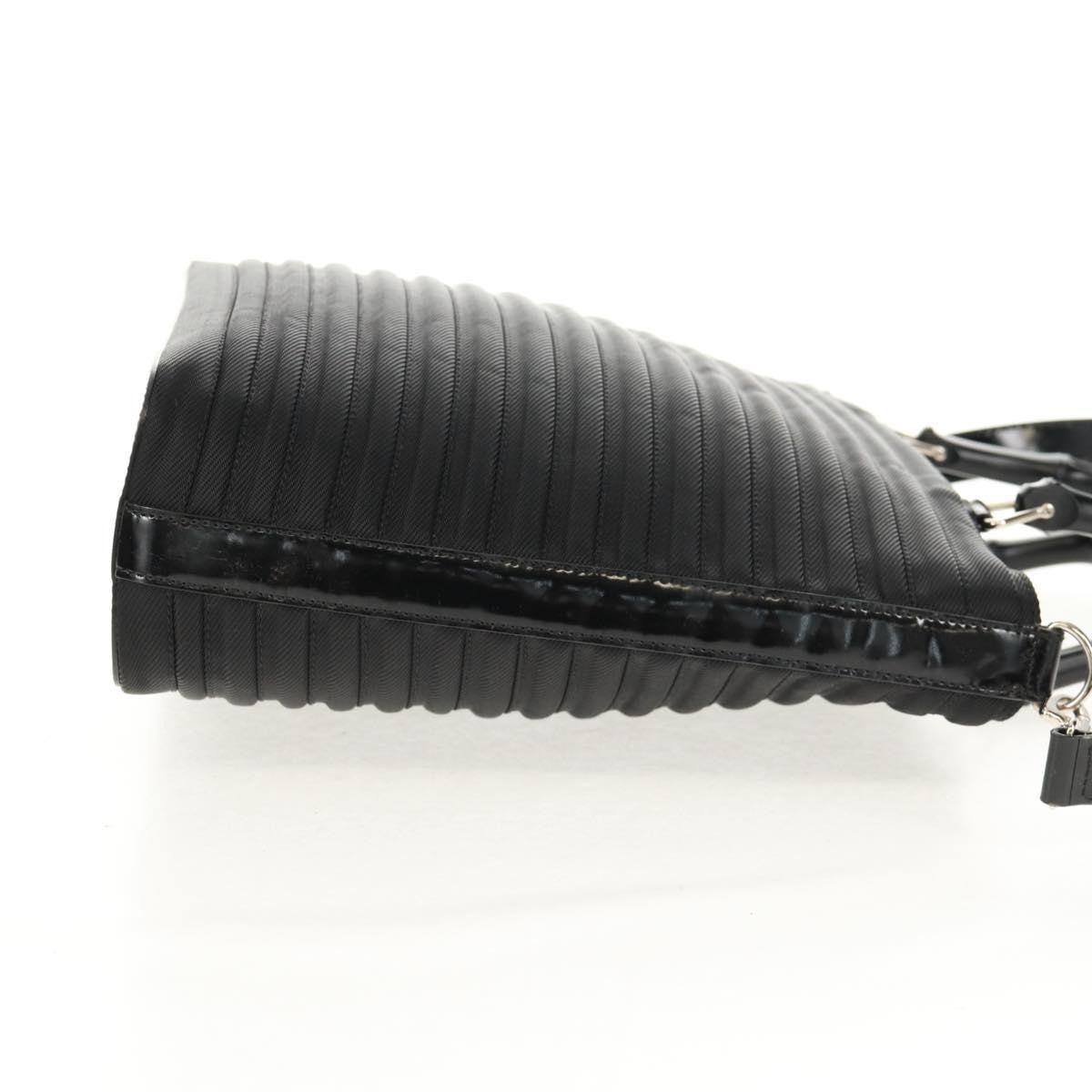 Gucci Vintage Bamboo Handle Bag Nylon, BLACK, NYLON, Handbag